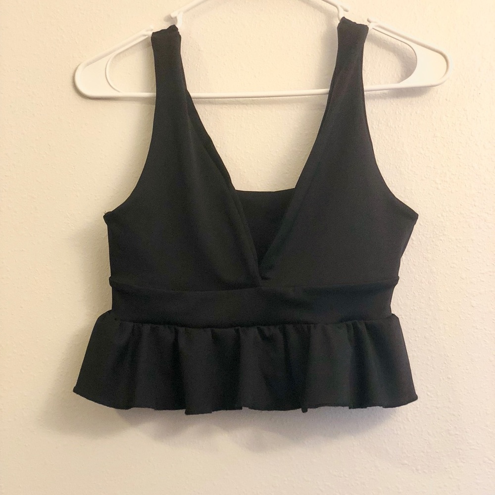 Plunge crop top